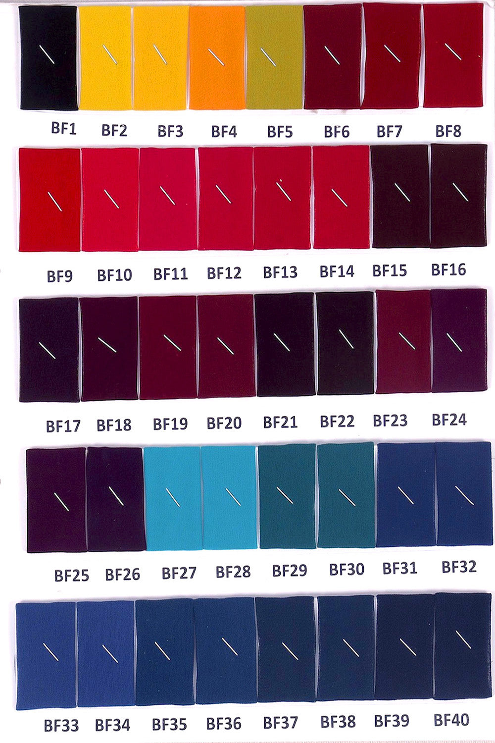 Blooming Faux/Weightless Georgette Shadecard