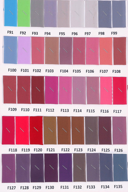 Faux/Weightless Georgette Shadecard