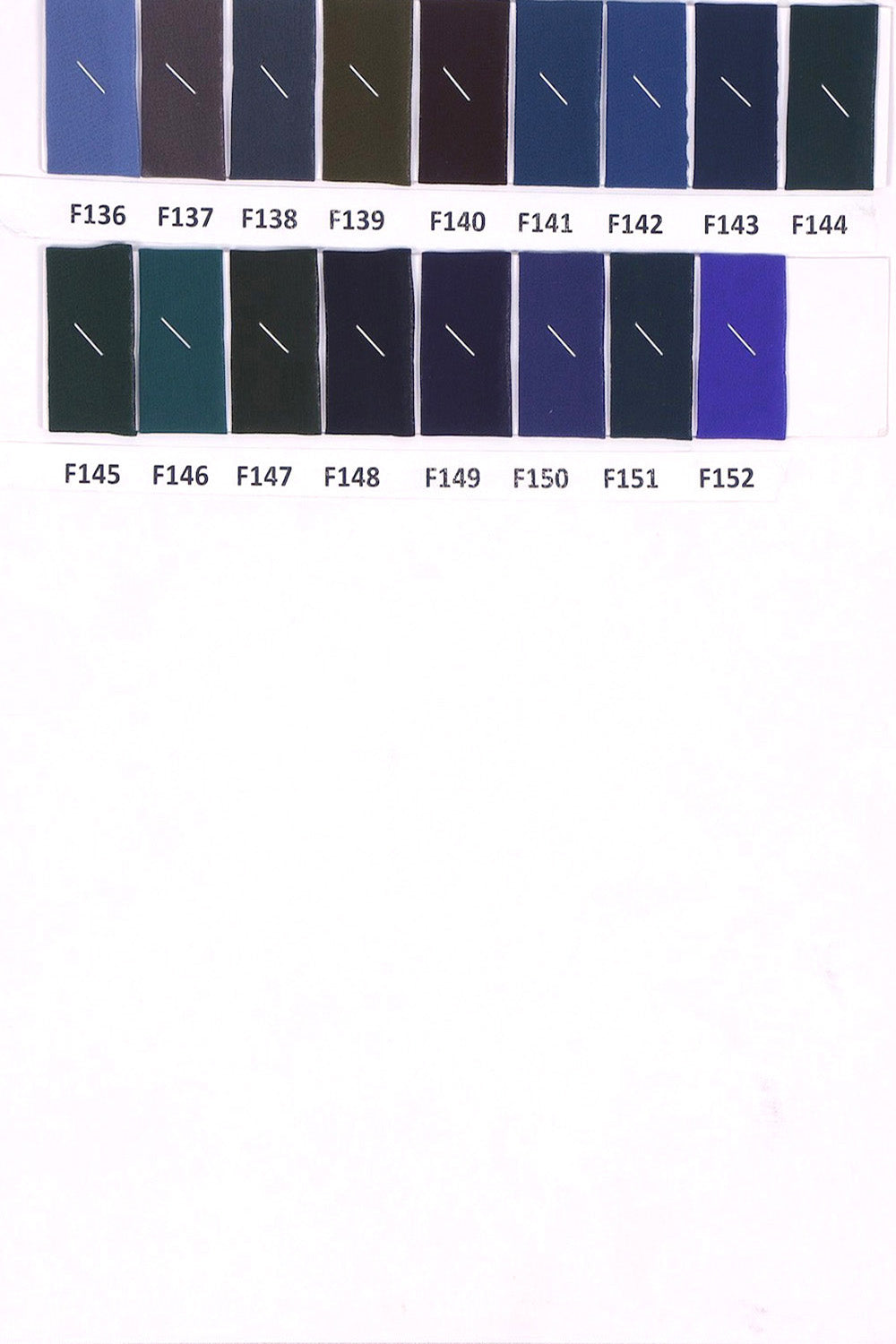 Faux/Weightless Georgette Shadecard
