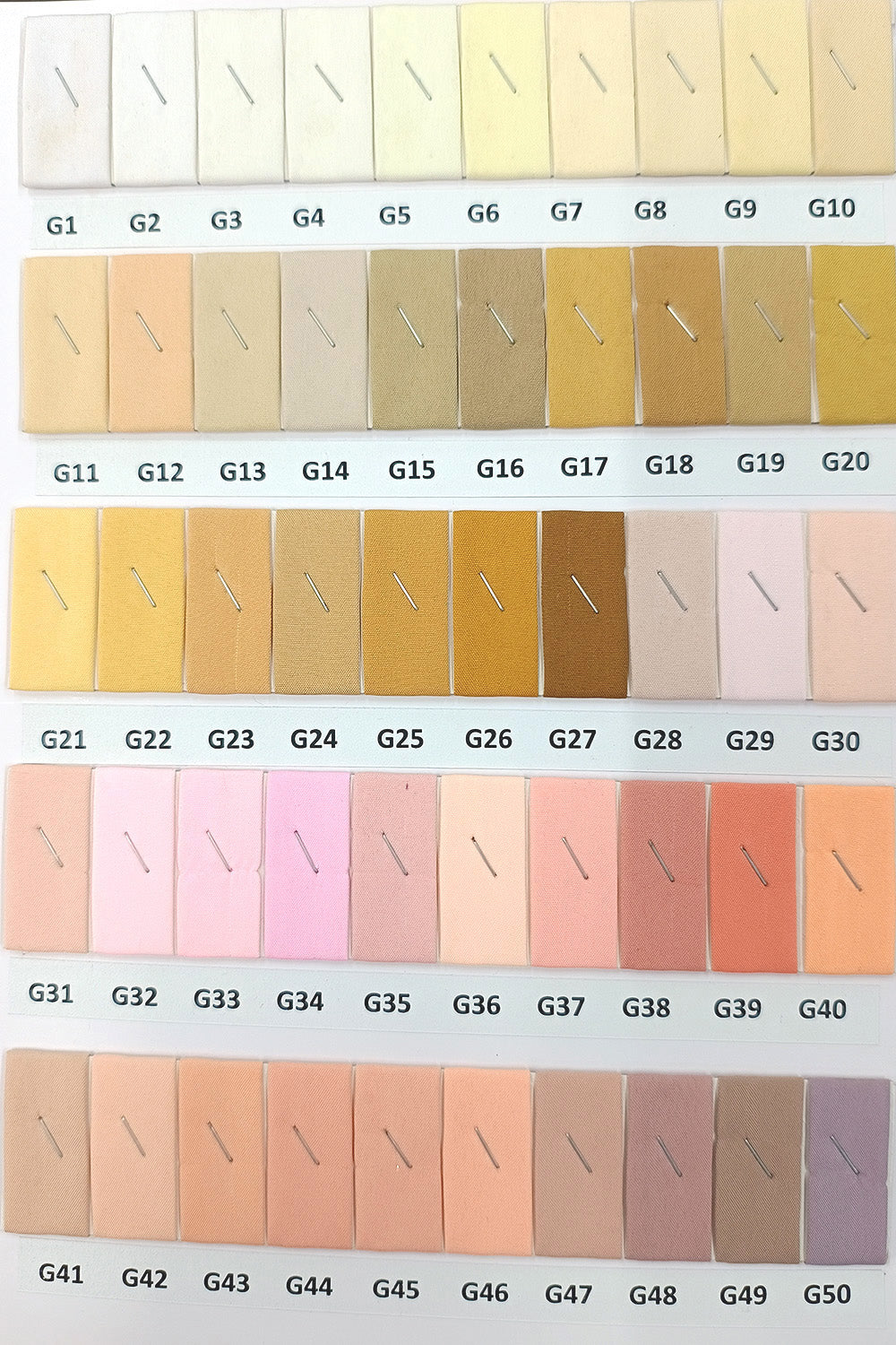 Garden Crepe Shadecard