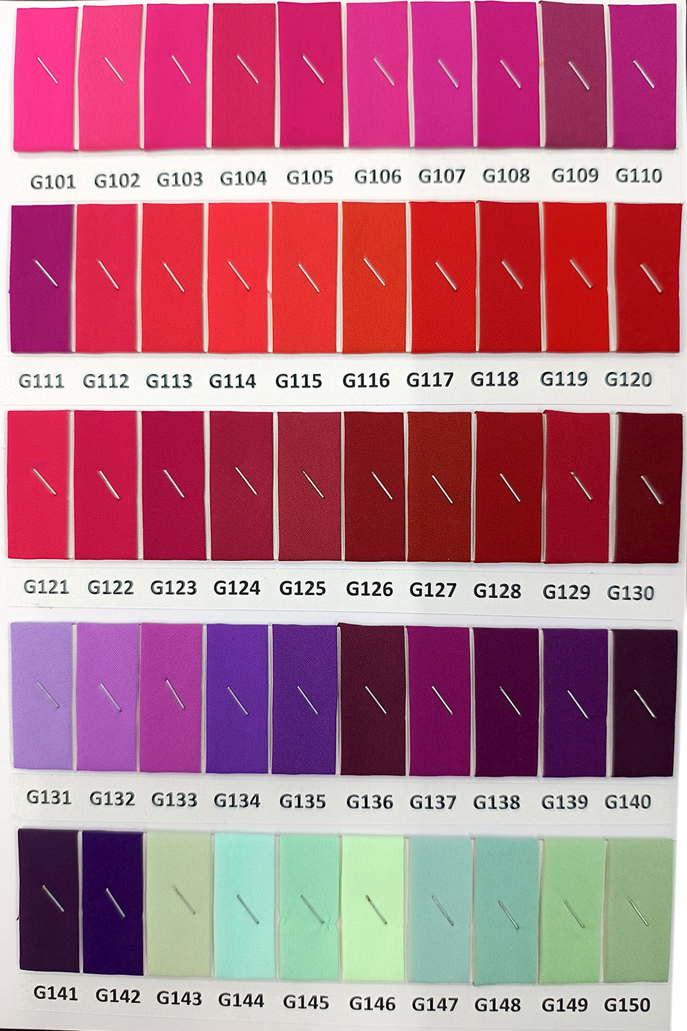 Garden Crepe Shadecard