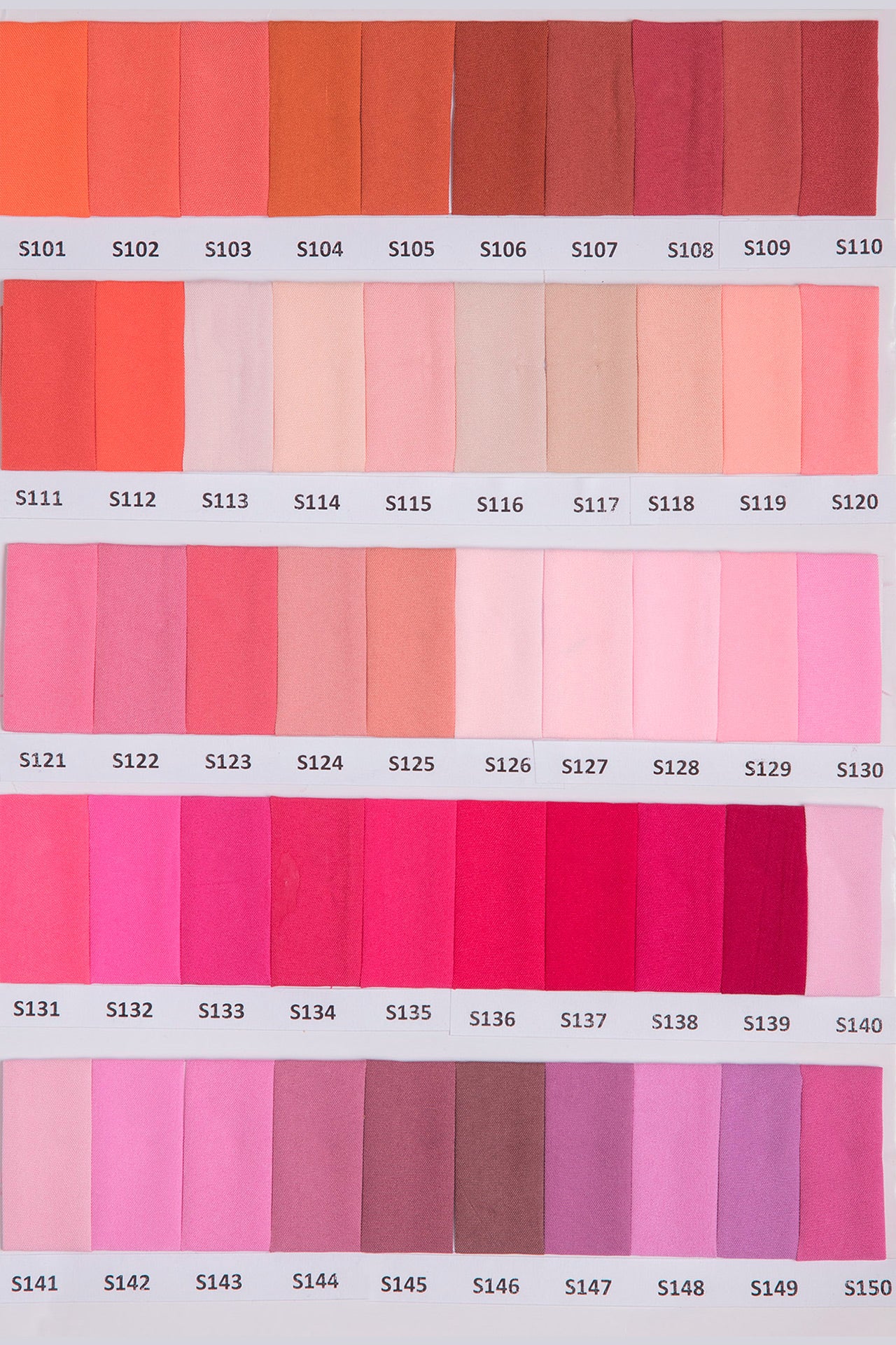 Sand Crepe Shadecard