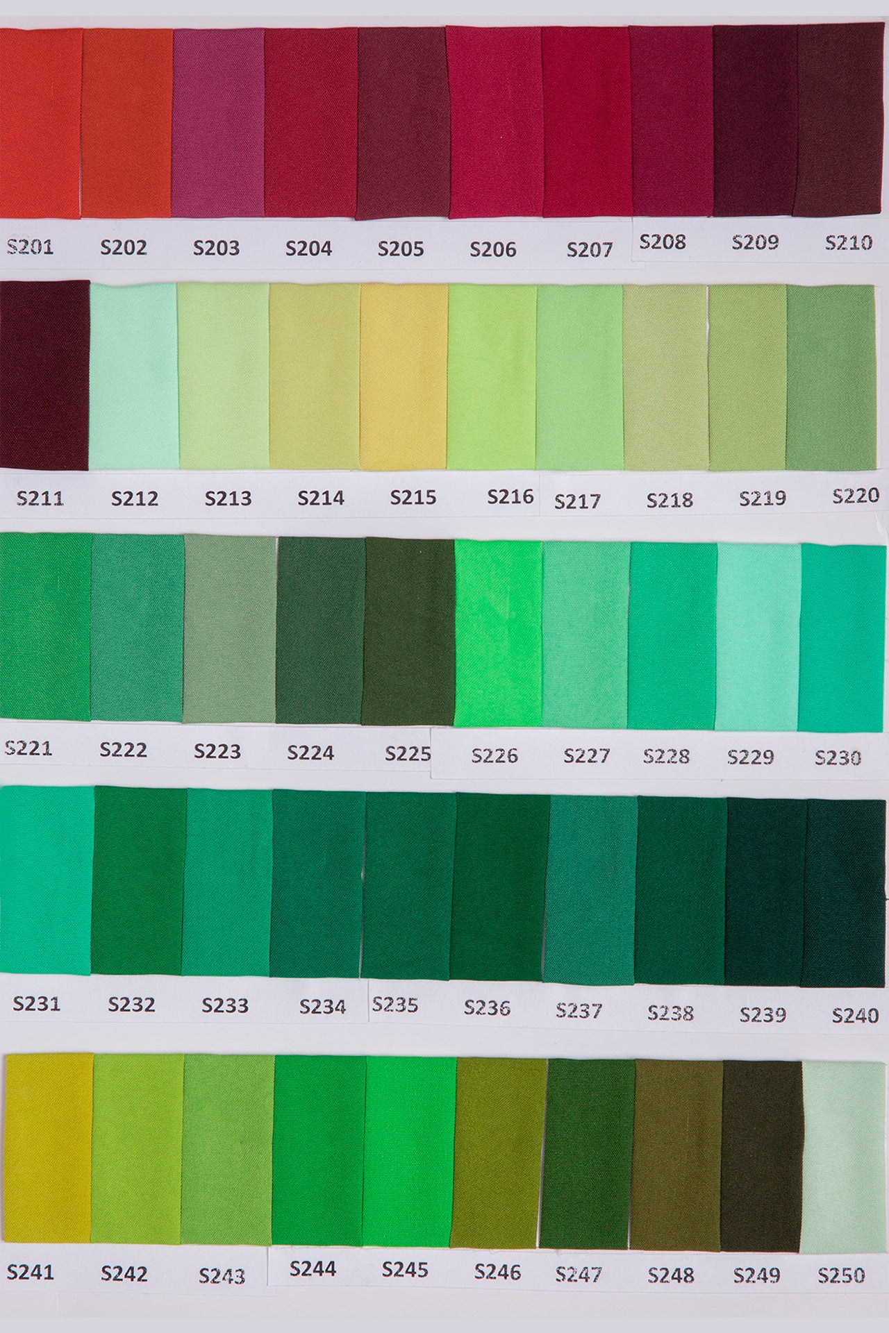 Sand Crepe Shadecard